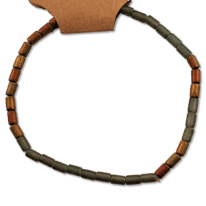 Earth Tone Beaded Bracelet with stretch cord and natural shades – Capstone Hemp