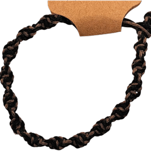 Black and Brown Spiral Hemp Bracelet with handwoven spiral knot design – Capstone Hemp